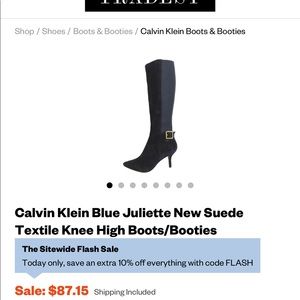 Calvin Klein boots size 7.5